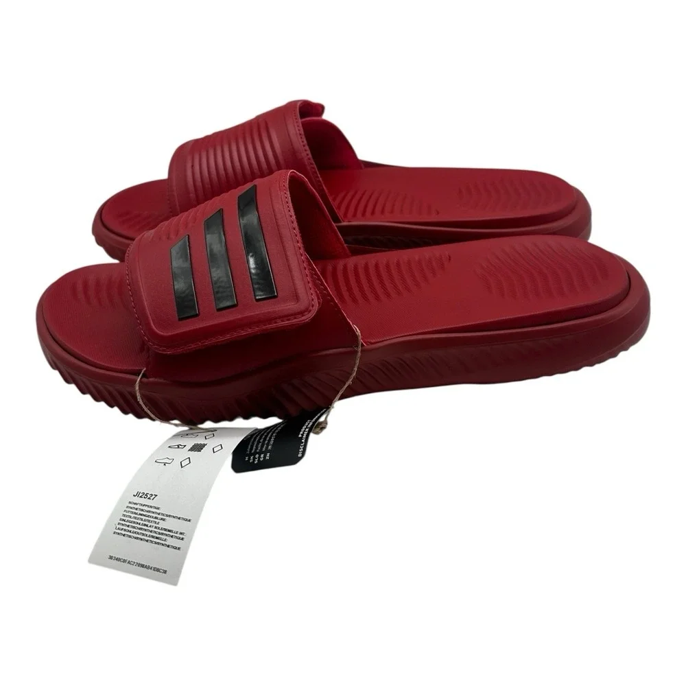 Adidas Alphabounce Slide‎ 2.0 Texas Tech Red Raiders Sandals Mens Sz 13 JI2527